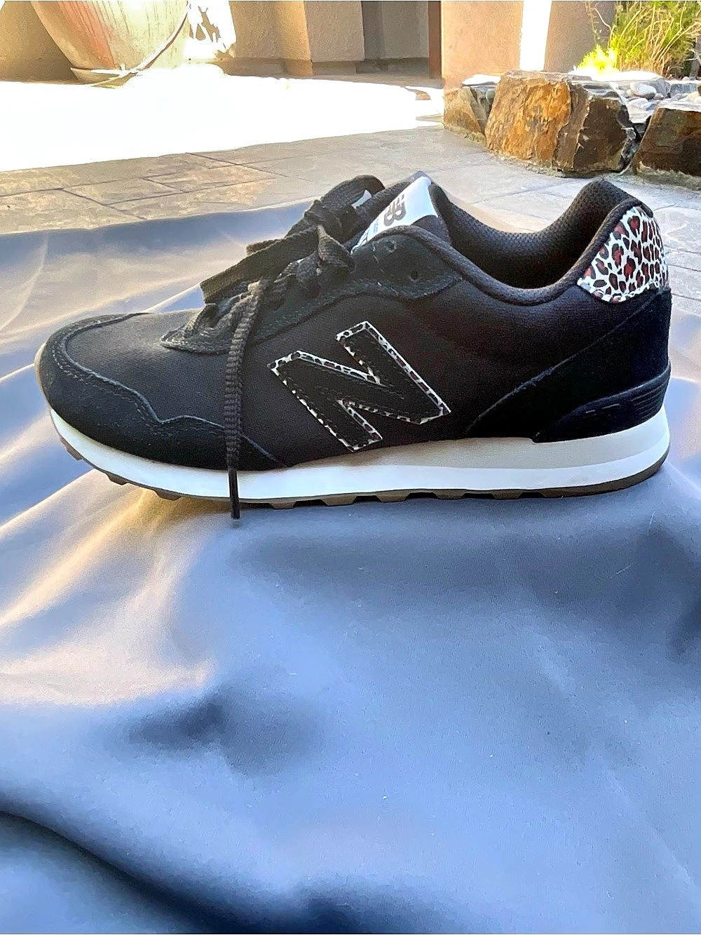 New Balance 515 Sneakers Black with leopard print US 9